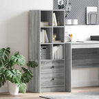 Highboard with Drawer Grey Sonoma 45.5 x 34 x 127 cm