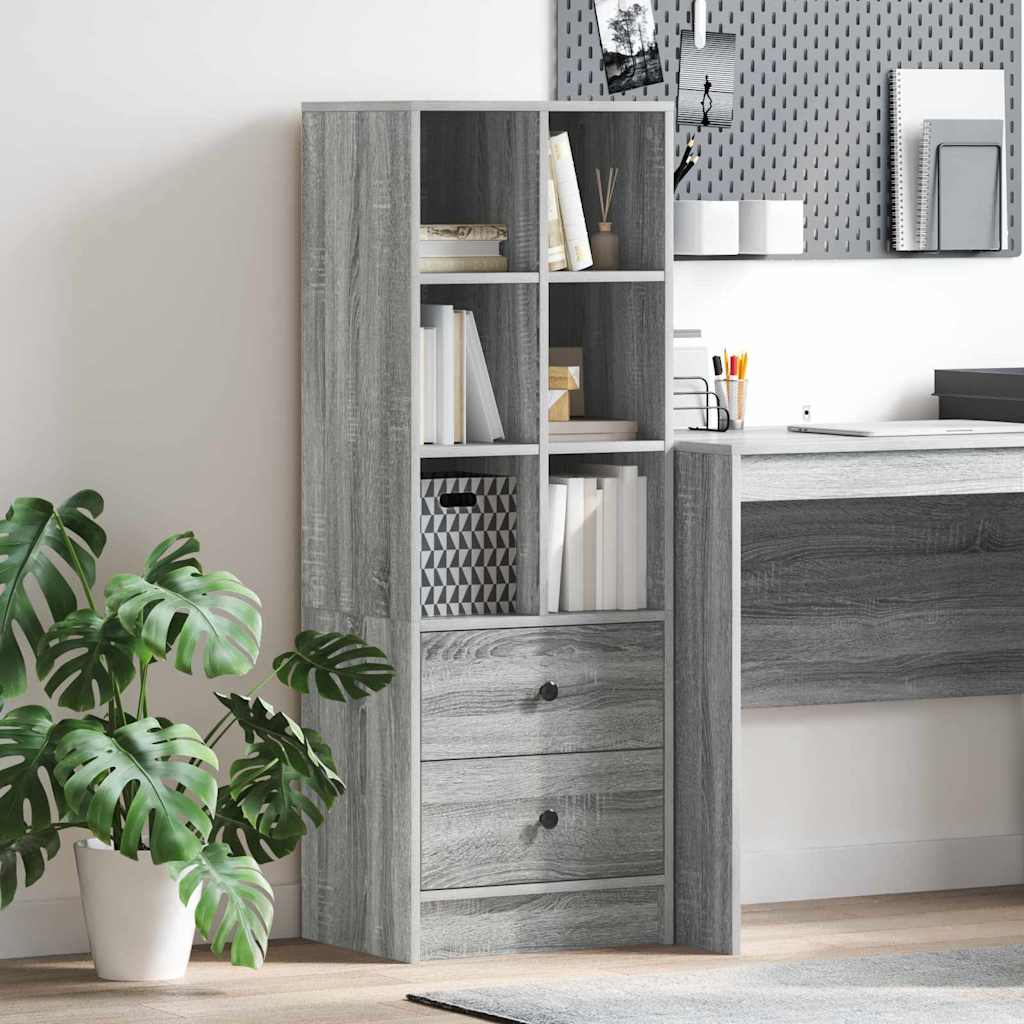 Highboard with Drawer Grey Sonoma 45.5 x 34 x 127 cm