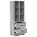 Highboard with Drawer Grey Sonoma 45.5 x 34 x 127 cm