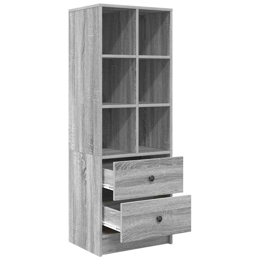 Highboard with Drawer Grey Sonoma 45.5 x 34 x 127 cm