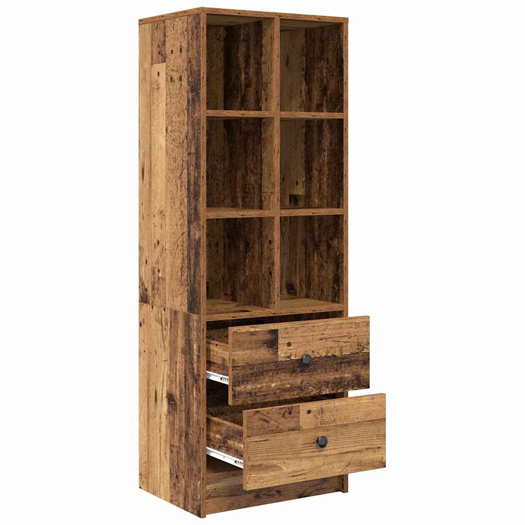 Highboard with Drawer Old Wood 45.5 x 34 x 127 cm