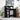 Desk with Storage Black Oak 90 x 48 x 101.5 cm Engineered Wood