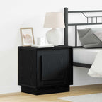 Bedside Cabinet Black 44 x 34.5 x 45 cm Engineered Wood