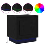 Bedside Cabinet Black 44 x 34.5 x 45 cm Engineered Wood