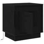 Bedside Cabinet Black 44 x 34.5 x 45 cm Engineered Wood