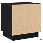 Bedside Cabinet Black 44 x 34.5 x 45 cm Engineered Wood