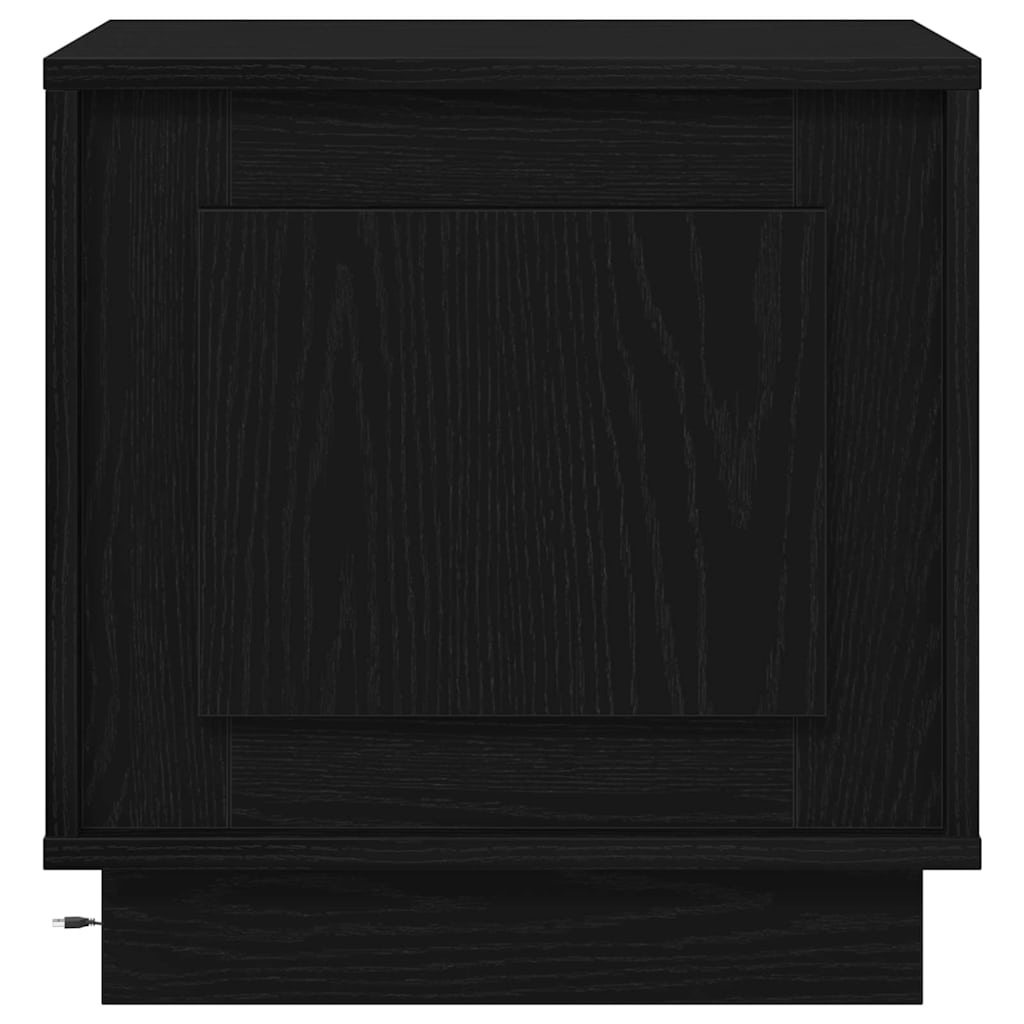 Bedside Cabinet Black 44 x 34.5 x 45 cm Engineered Wood