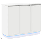 LED Sideboard White 90 x 32 x 75 cm Engineered Wood
