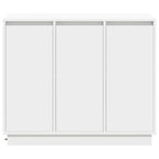 LED Sideboard White 90 x 32 x 75 cm Engineered Wood