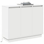 LED Sideboard White 90 x 32 x 75 cm Engineered Wood