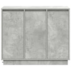 LED Sideboard Concrete Grey 90 x 32 x 75 cm Engineered Wood