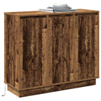 LED Sideboard Old Wood 90 x 32 x 75 cm Engineered Wood