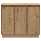 LED Sideboard Artisan Oak 90 x 32 x 75 cm Engineered Wood