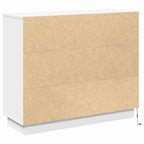 LED Sideboard White 90 x 32 x 75 cm Engineered Wood