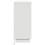 LED Sideboard White 90 x 32 x 75 cm Engineered Wood