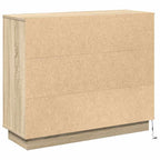 LED Sideboard Sonoma Oak 90 x 32 x 75 cm Engineered Wood