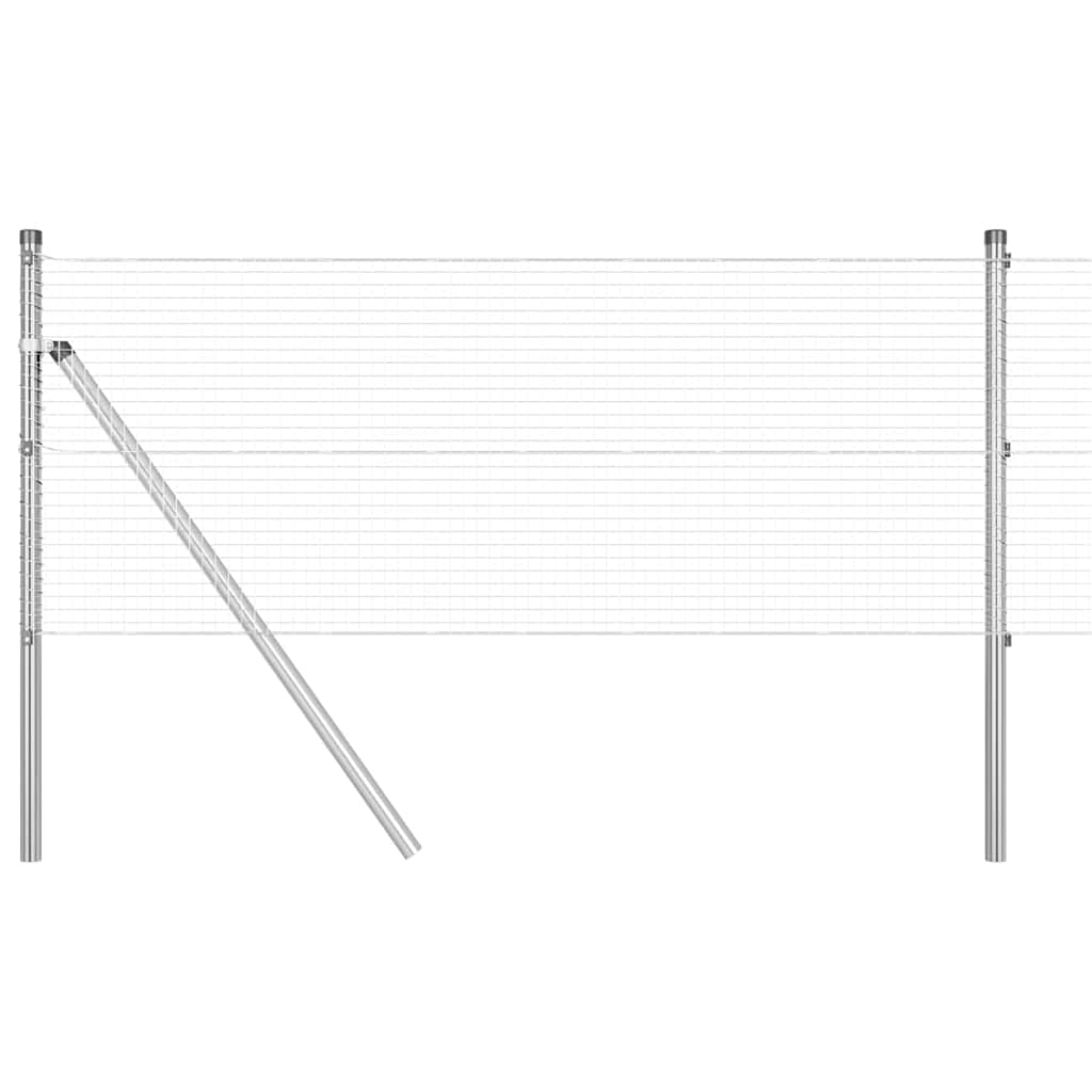 Fence Post Silver 10 x 0.4 m (19 x 19 mm mesh) Steel