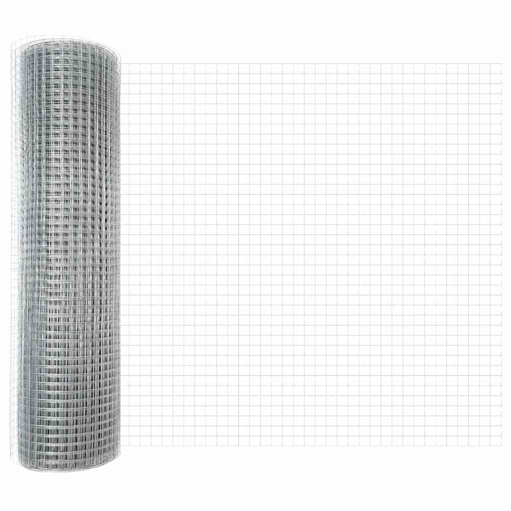 Fence Post Silver 10 x 0.4 m (19 x 19 mm mesh) Steel