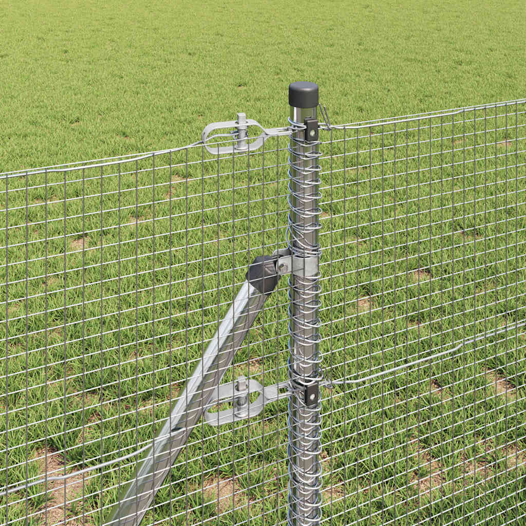 Fence Post Silver 10 x 0.5 m (16 x 16 mm mesh) Steel