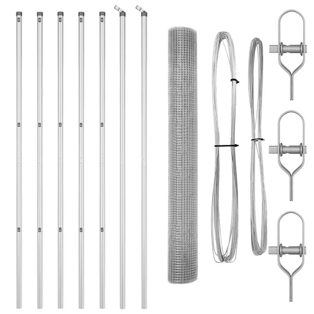 Fence Post Silver 10 x 1.2 m (19 x 19 mm mesh) Steel