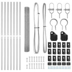 Fence Post Silver 10 x 1.4 m (25 x 25 mm mesh) Steel