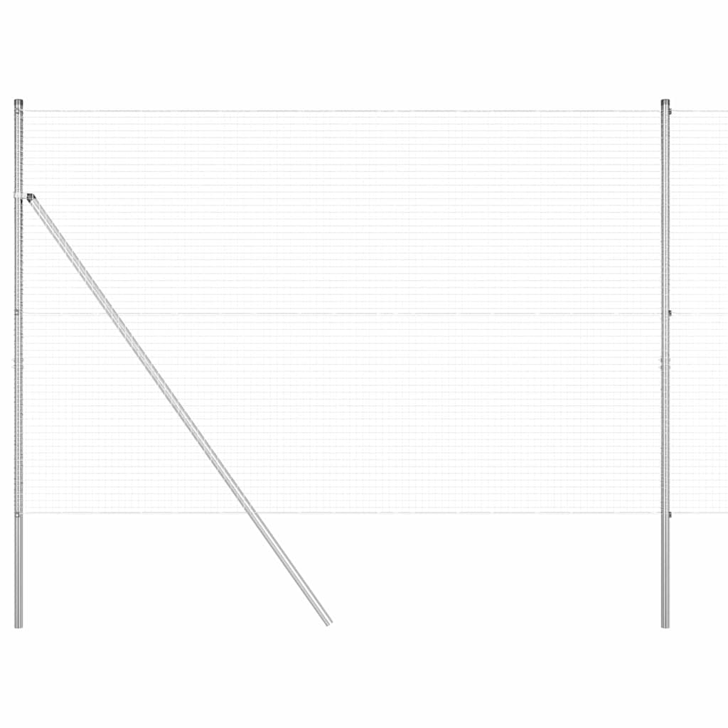 Fence Post Silver 10 x 1.5 m (25 x 25 mm mesh) Steel