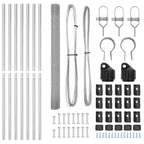 Fence Post Silver 10 x 1.6 m (25 x 25 mm mesh) Steel