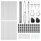 Fence Post Silver 25 x 1.4 m (12 x 12 mm mesh) Steel