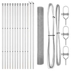 Fence Post Silver 25 x 1.4 m (16 x 16 mm mesh) Steel