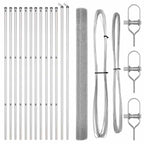 Fence Post Silver 25 x 1.5 m (16 x 16 mm mesh) Steel