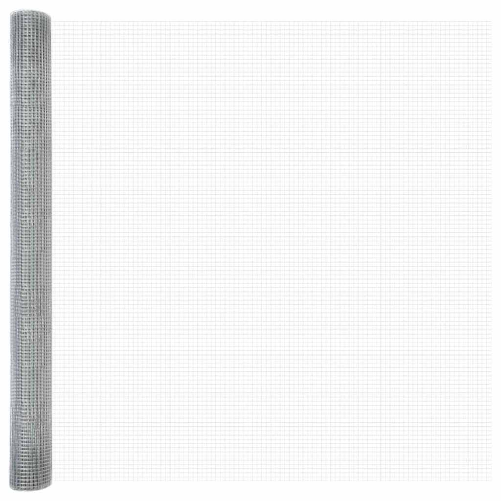 Fence Post Silver 25 x 1.5 m (16 x 16 mm mesh) Steel