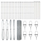 Fence Post Silver 50 x 0.6 m (19 x 19 mm mesh) Steel