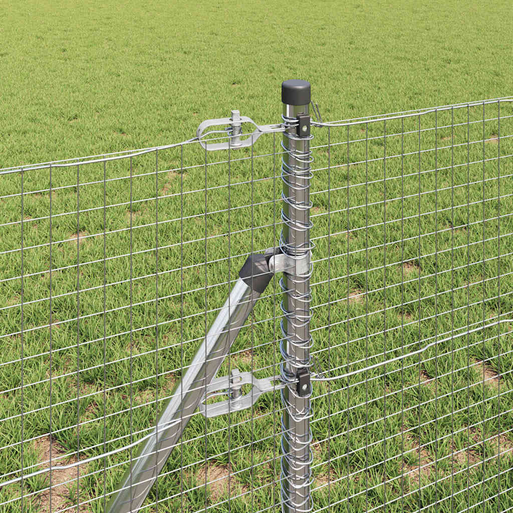 Fence Post Silver 50 x 0.8 m (25 x 25 mm mesh) Steel