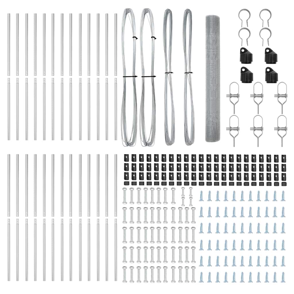 Fence Post Silver 50 x 1.2 m (12 x 12 mm mesh) Steel