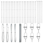 Fence Post Silver 50 x 1.2 m (16 x 16 mm mesh) Steel