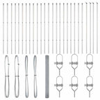 Fence Post Silver 50 x 1.5 m (19 x 19 mm mesh) Steel