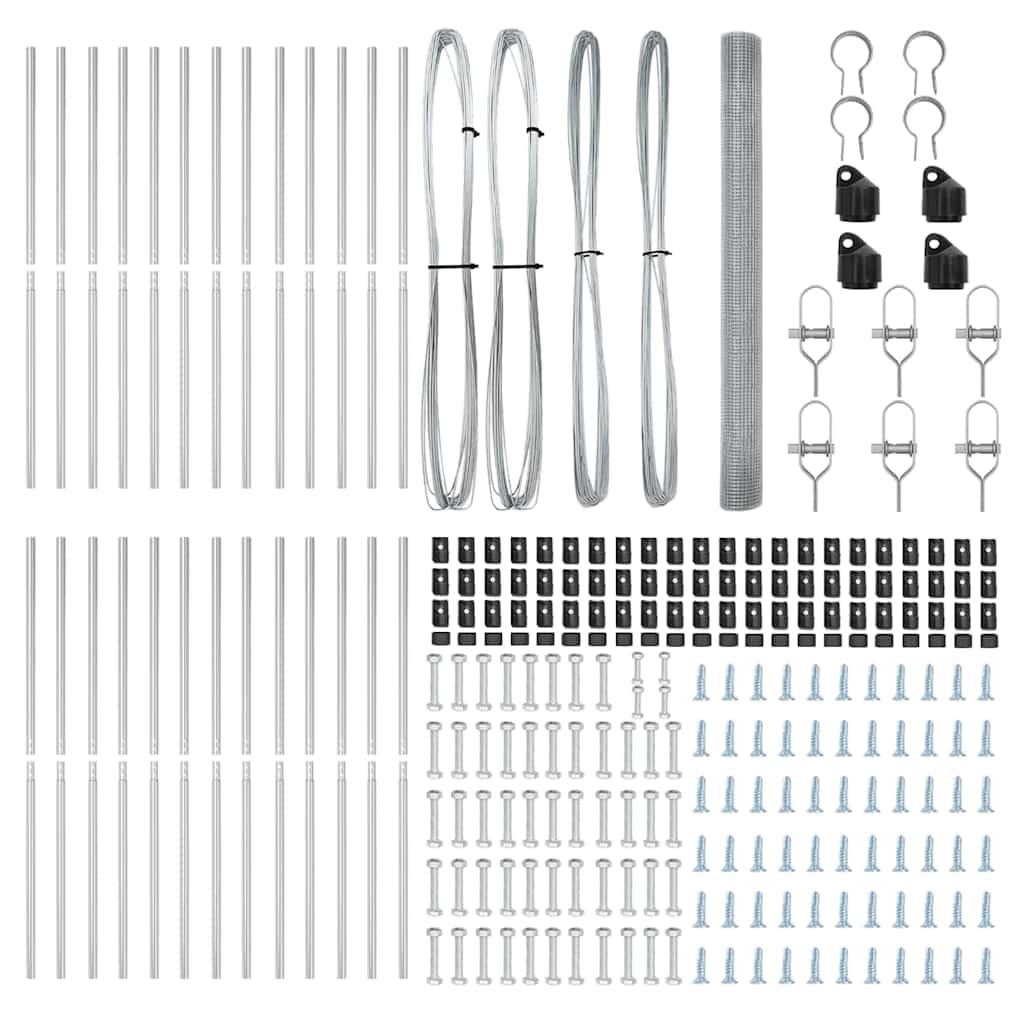 Fence Post Silver 50 x 1.5 m (19 x 19 mm mesh) Steel