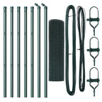 Fence Post Green 10 x 0.4 m (19 x 19 mm mesh) Steel and PVC