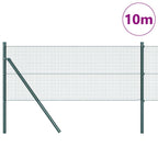Fence Post Green 10 x 0.8 m (16 x 16 mm mesh) Steel and PVC