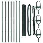 Fence Post Green 10 x 1.4 m (16 x 16 mm mesh) Steel and PVC