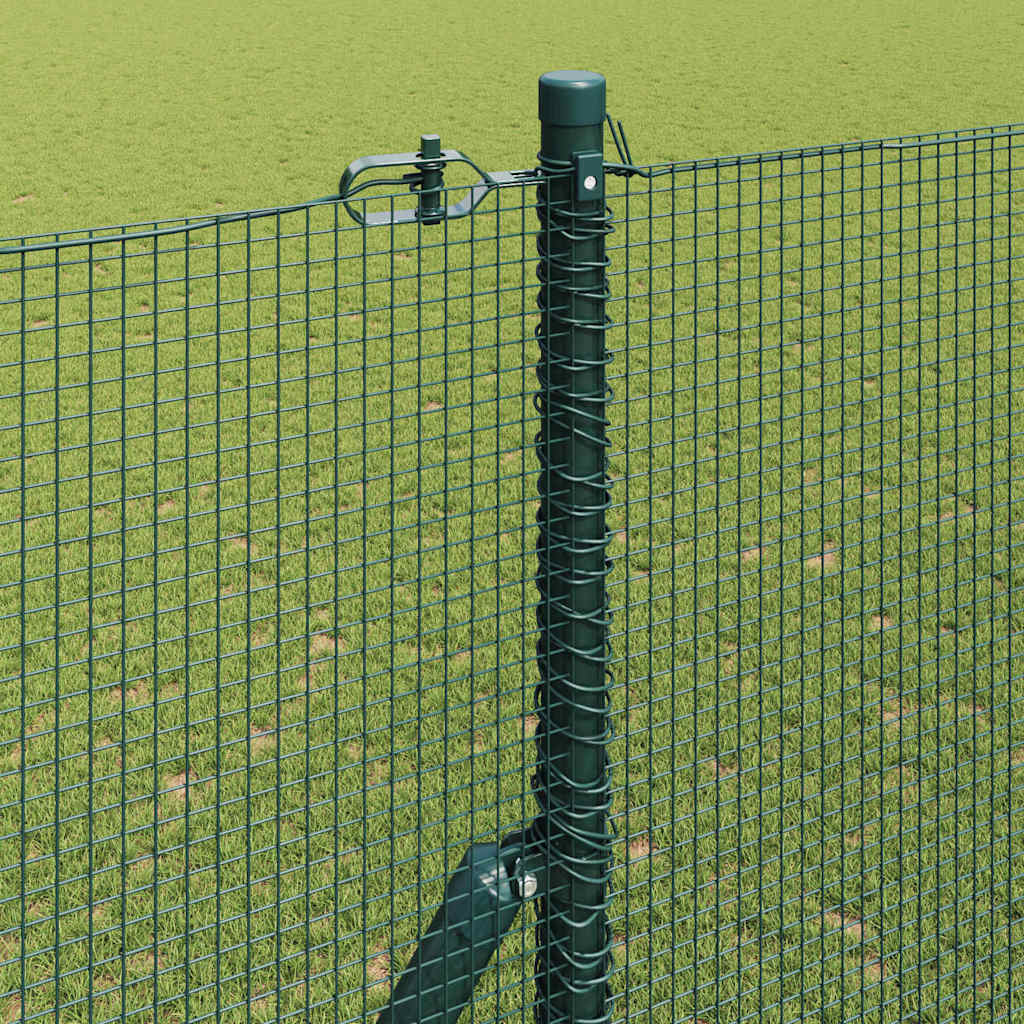 Fence Post Green 10 x 1.6 m (12 x 12 mm mesh) Steel and PVC