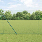 Fence Post Green 10 x 1.6 m (25 x 25 mm mesh) Steel and PVC