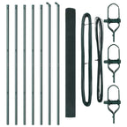 Fence Post Green 10 x 1.6 m (25 x 25 mm mesh) Steel and PVC