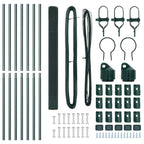 Fence Post Green 10 x 1.6 m (25 x 25 mm mesh) Steel and PVC