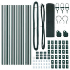 Fence Post Green 25 x 0.6 m (16 x 16 mm mesh) Steel and PVC