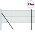 Fence Post Green 25 x 0.8 m (12 x 12 mm mesh) Steel and PVC