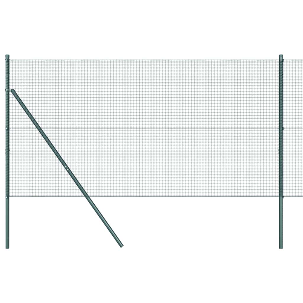 Fence Post Green 25 x 1.4 m (12 x 12 mm mesh) Steel and PVC