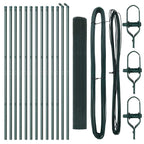 Fence Post Green 25 x 1.4 m (12 x 12 mm mesh) Steel and PVC