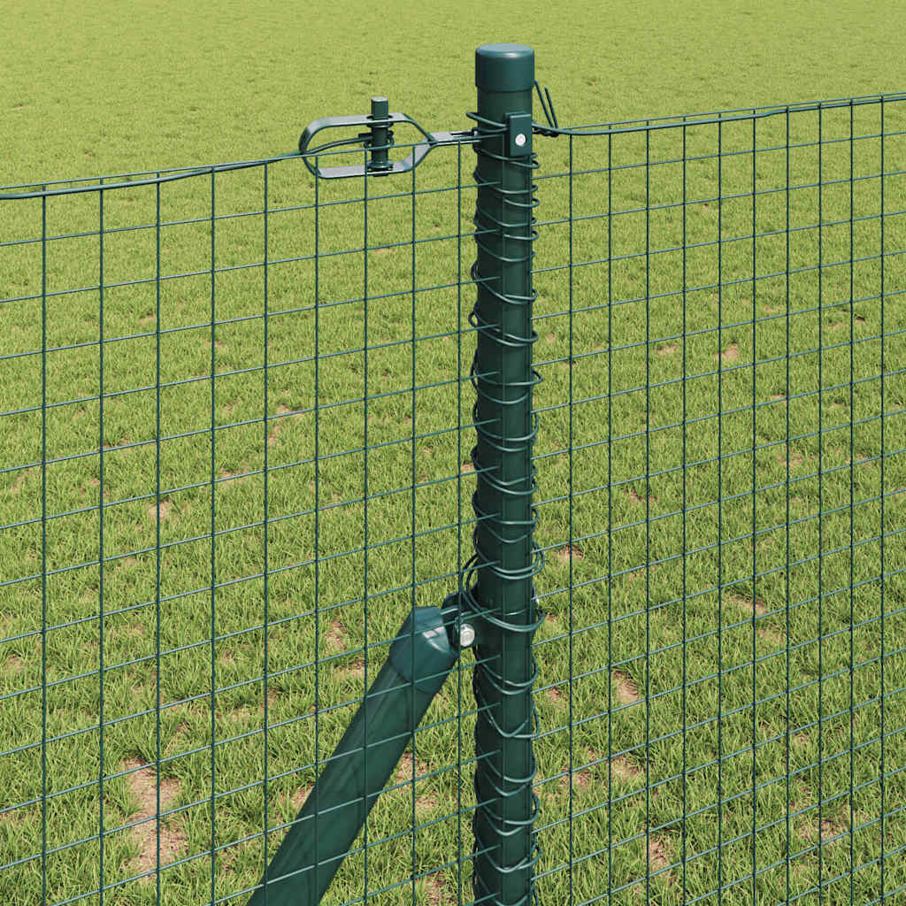 Fence Post Green 25 x 1.4 m (25 x 25 mm mesh) Steel and PVC