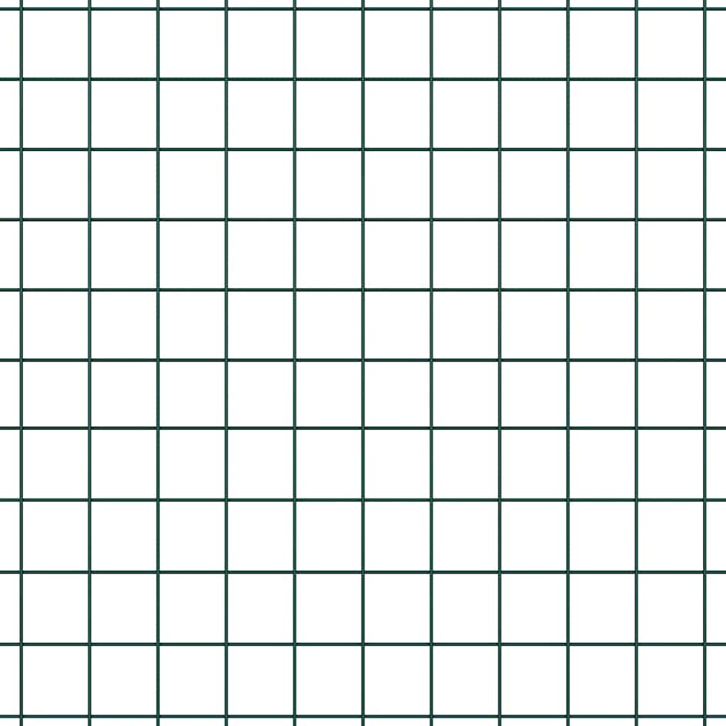 Fence Post Green 25 x 1.6 m (25 x 25 mm mesh) Steel and PVC